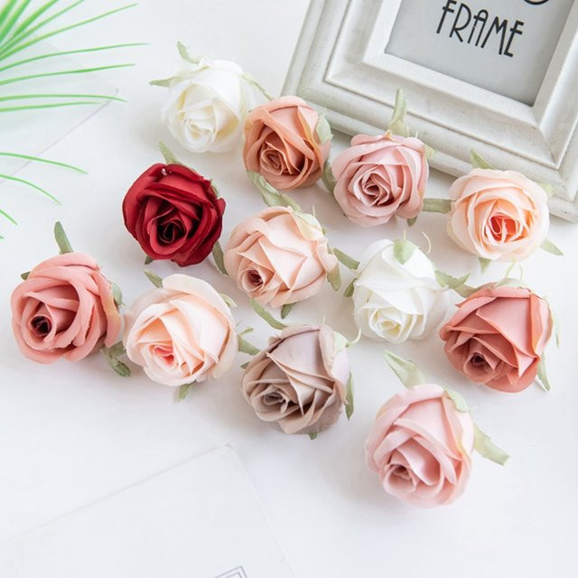 Yusheng Künstliche Seidenrosen in Mehrfarbig für Hochzeiten, Valentinstag und Dekorationen - Bild 1