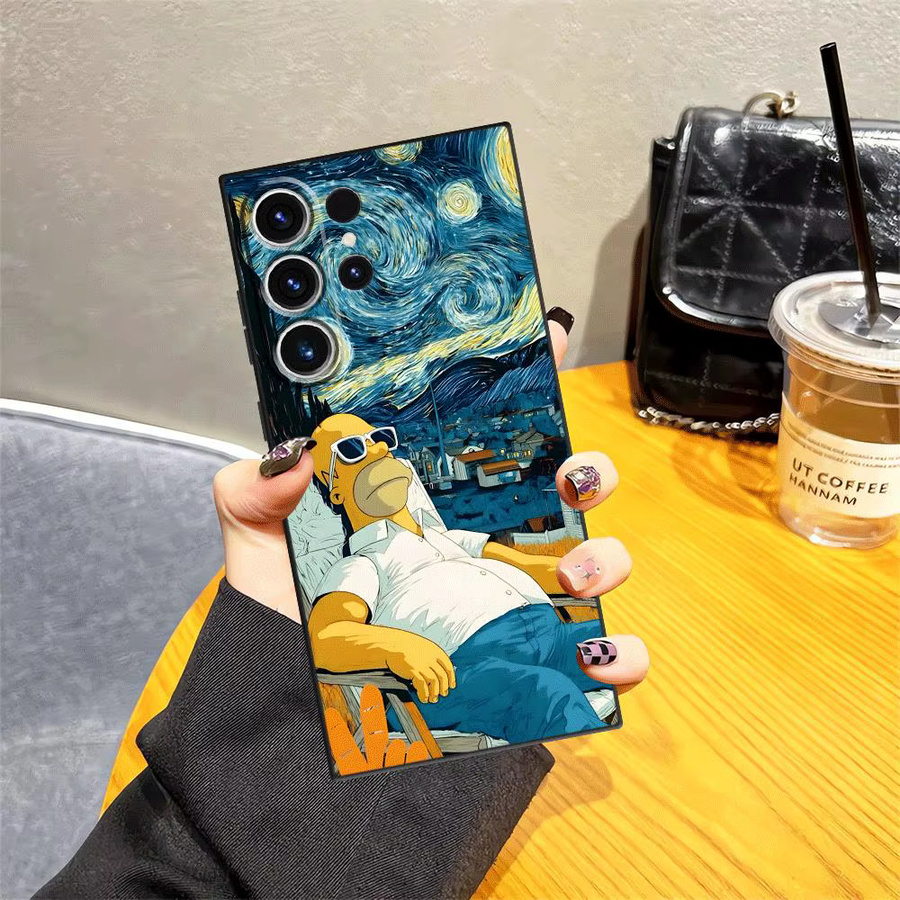 The Simpsons Homer Kunst Soft-Handyhülle für Samsung Galaxy, Mehrfarbig - Bild 2