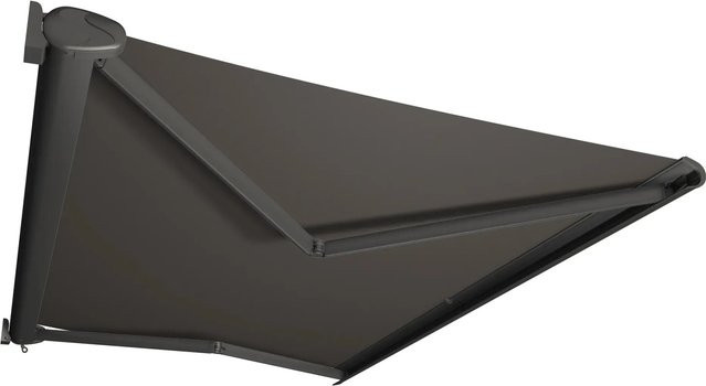 Kassettenmarkise Perform von Markisen Spettmann mit Handkurbel, Gestell Anthrazit und Tuch Grau aus 100 % Polyacryl, B: 300 cm, Ausladung: 200 cm - Bild 1