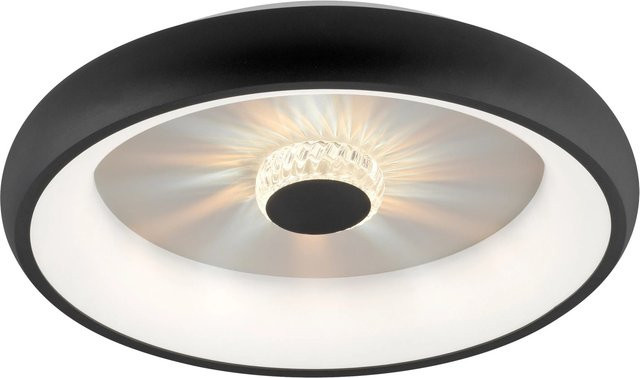 Just Light Vertigo LED-Deckenleuchte Schwarz Ø 46,5 cm dimmbar mit Fernbedienung - Bild 2