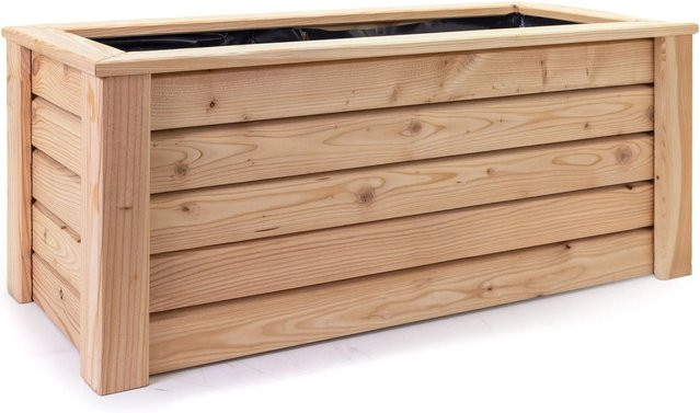HolzFee Primus Pflanzkasten aus Lärche in Braun, B/T/H: 100 x 40 x 40 cm - Bild 1