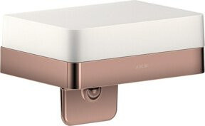 Hansgrohe Axor Lotionspender aus Glas mit Ablage in Polished Red Gold, wandmontiert - Bild 1