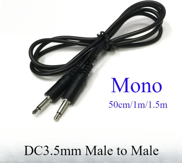 BSN IR-Infrarot-Sensor-Empfänger-Extender Mono-Mono-Audiokabel mit 3,5 mm Klinkenstecker, Schwarz - Bild 1
