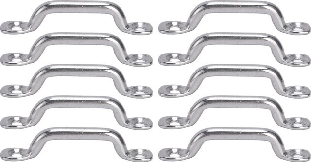 YOSOO Boot Top Pad Eye Set aus Edelstahl in Silber zur Befestigung von Zurrgurten - Bild 1