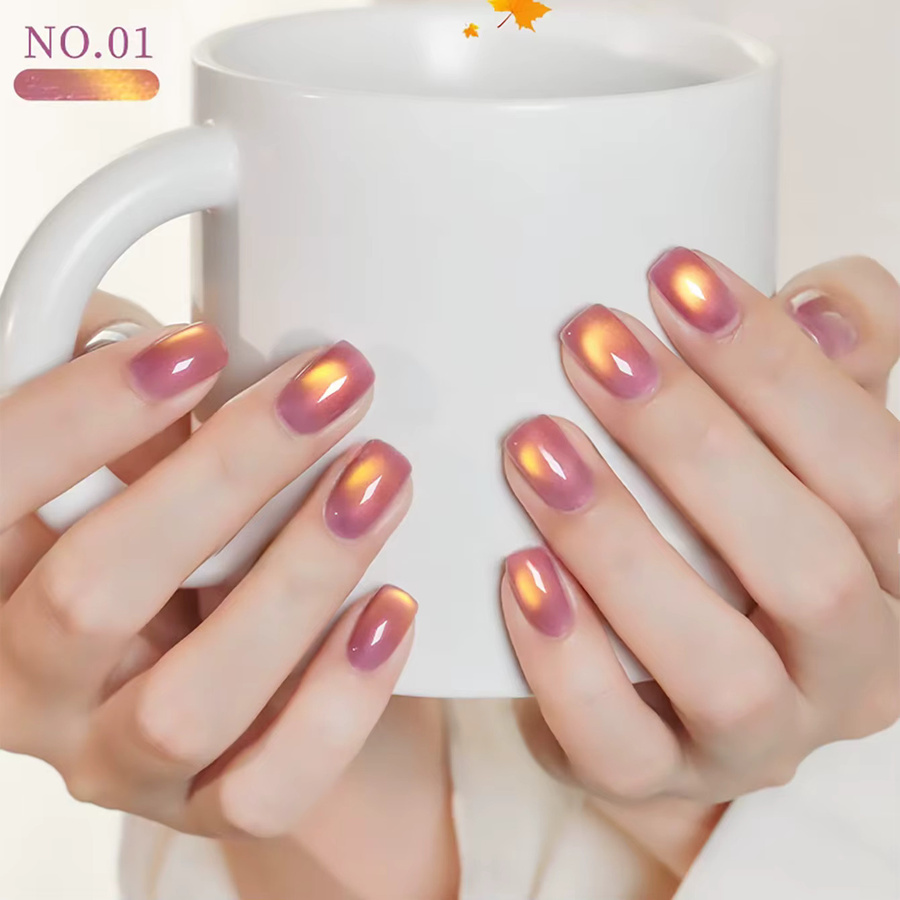 SHAKA Gel-Nagellack Goldener Herbst, Schimmernd - Bild 4