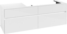 V&B Waschtischunterschrank Collaro in Glossy White mit Waschbeckenanschluss rechts, B/T/H: 160 x 54,8 x 50 cm - Bild 1