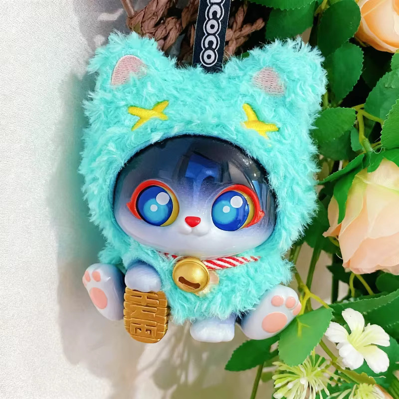 SUPERGG Lucky PICOCO Umhang Katze, Plüsch Blind Box, Maneki Neko Anhänger - Bild 4