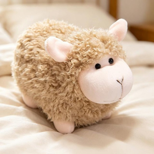 Yiran toy Lamm-Stofftier, Plüsch / Textil, Weiß, 23cm - Bild 1