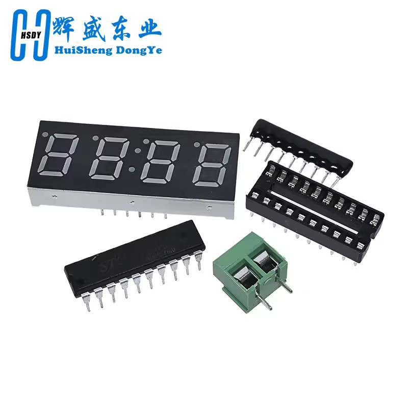 HUISHENGYUFA AT89C2051 Digitale 4-Bit-Elektronikuhr DIY-Kit als Lernset für Arduino - Bild 2
