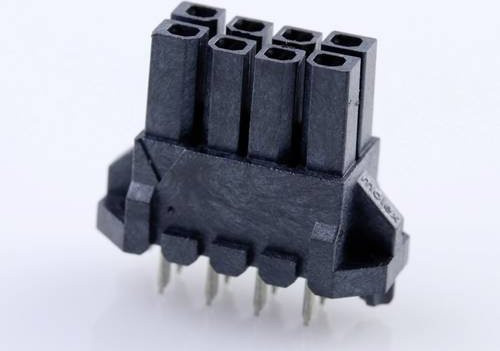 Molex Einbau-Stiftleiste Standard 8-polig in Schwarz und Gold - Bild 1