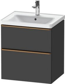 Duravit Waschtischunterschrank D-Neo Wandhängend Grau Matt B/T/H: 58,4 x 45,2 x 62,5 cm - Bild 1