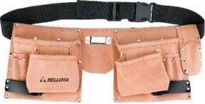 bellota Werkzeuggürtel aus Leder in Braun mit 6 Taschen - Bild 1