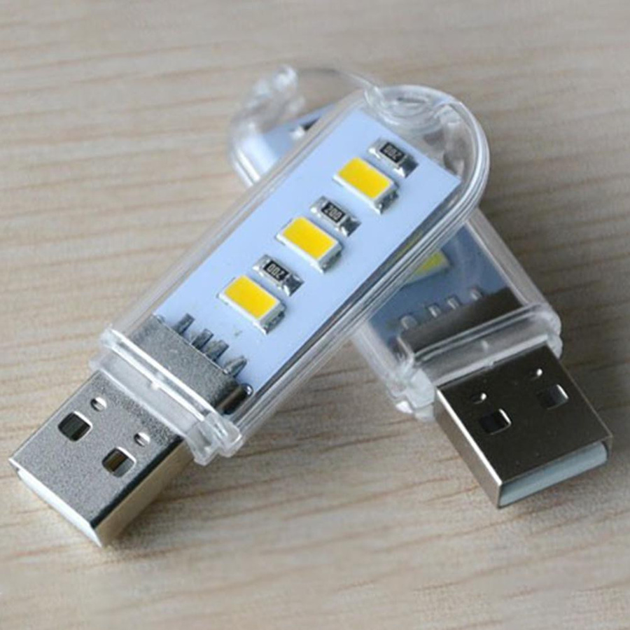 Amusedly USB LED Nachtlicht und Leselampe mit SMD 5730 LEDs in Weiß - Bild 2