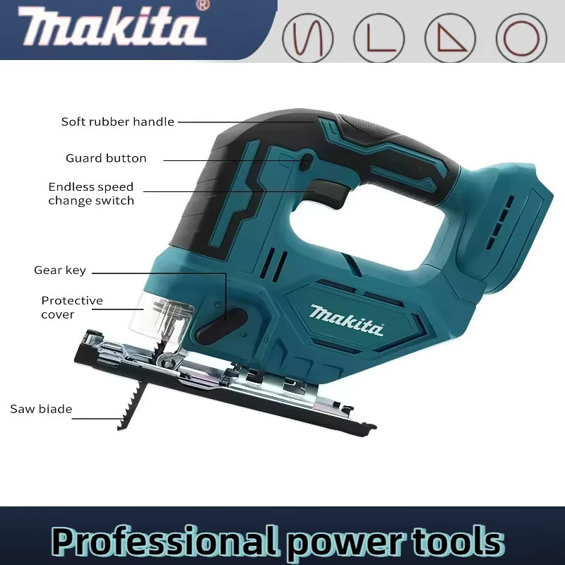 Makita DJV182Z Bürstenlose Stichsäge 18V mit 340W und Sägeblatt ohne Akku - Bild 3