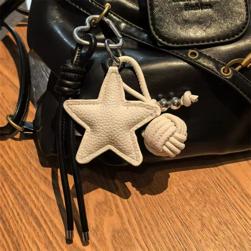 Taschenanhänger Leder, Stern - Bild 5