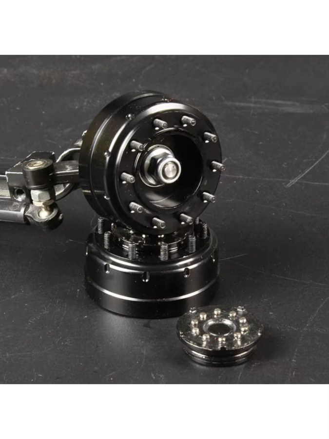 Tamiya Metall Simulation Vorderlager Achse Bremsnabe, 1:14, Zubehör - Bild 2
