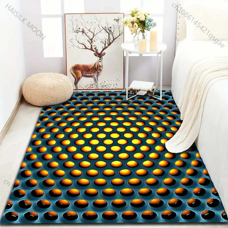UQIDEHOME Karpetti Personalisierter 3D Teppich mit Punktdruck in Multicolour, Rechteckig, B/T: 60 x 40 cm - Bild 5