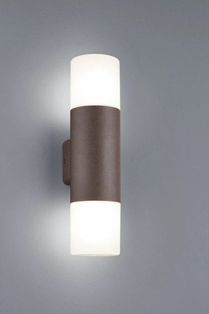 Trio Außenwandleuchte Hoosic in Rostfarben aus Druckgussaluminium mit Up-Down-Lichtfunktion - Bild 1