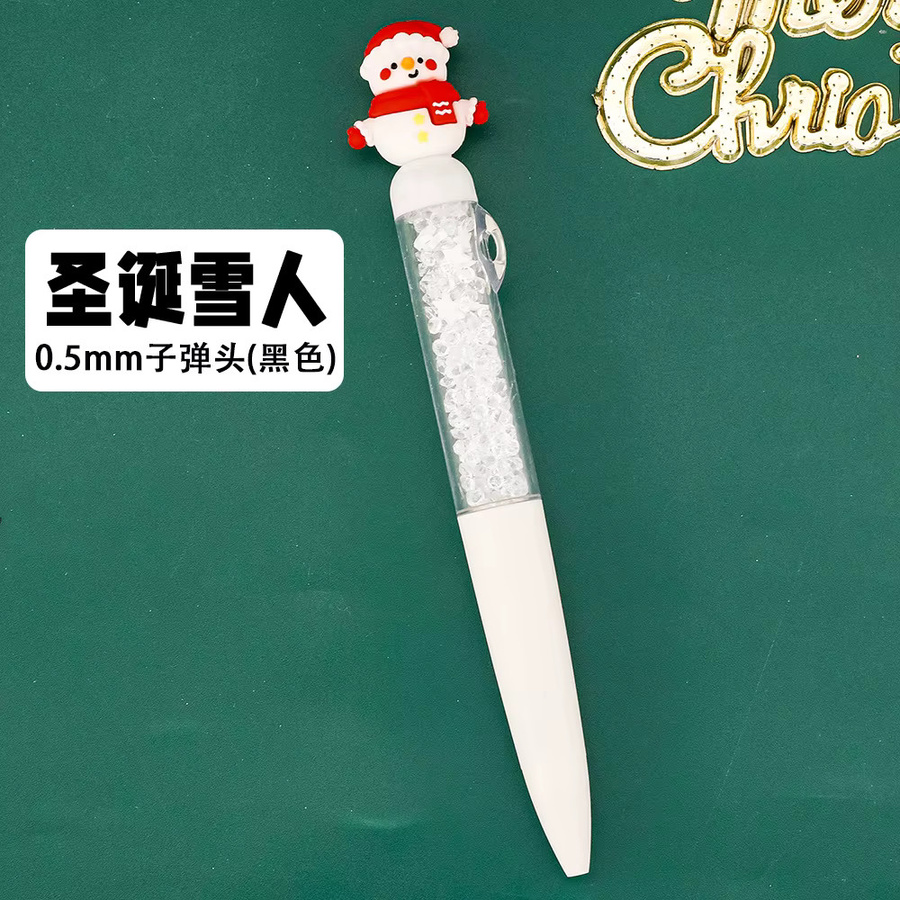 Weihnachts-Gelstift aus Silikon mit schwarzer Tinte in Mehrfarben-Design - Bild 5