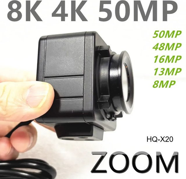 HQCAM 8K Webcam mit 8MP Autofokus und USB-C Anschluss, Schwarz, Plug and Play Video Kamera für YouTube, TikTok und OBS - Bild 1