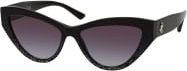 Jimmy Choo JC 5004 Sonnenbrille Cat Eye, Vollrand, Kunststoff, Damen, black grey - Bild 1