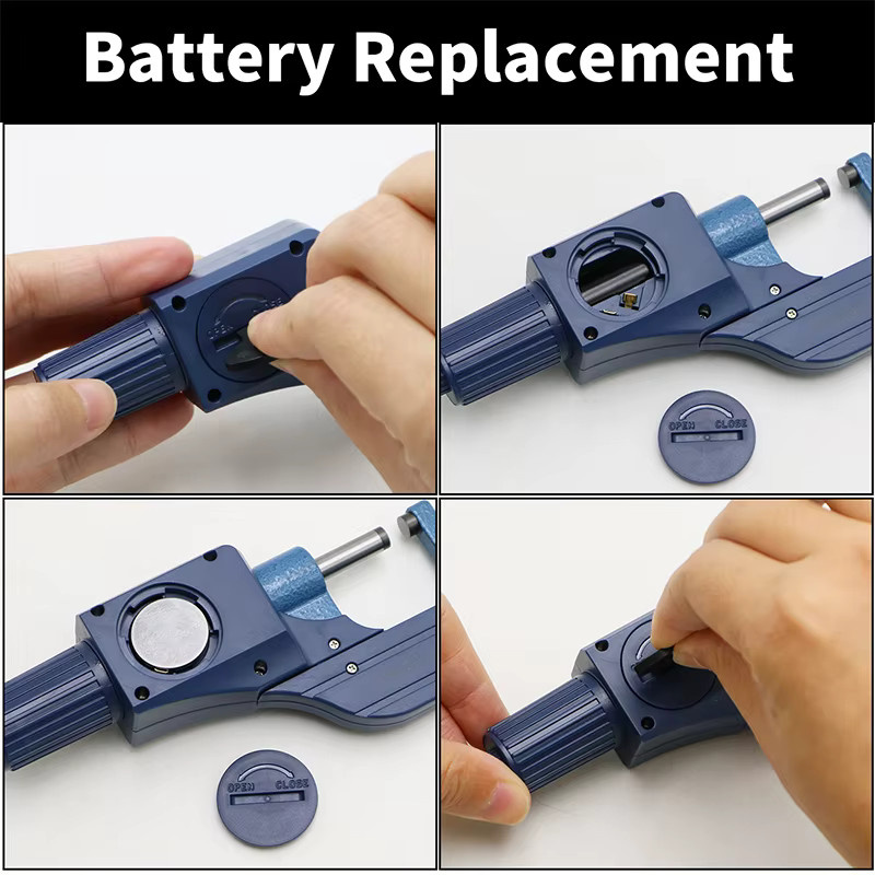 SHAHE Digitales Außenmikrometer 0-25 mm in Blau mit 0,001 mm Messgenauigkeit - Bild 4