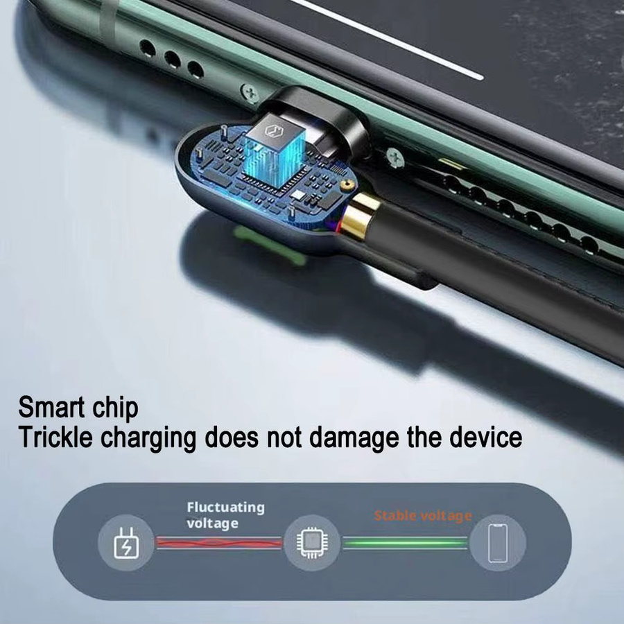 USB-zu-Type-C-Ladekabel mit 100 W und 6 A für ultraschnelles Laden, Schwarz - Bild 5