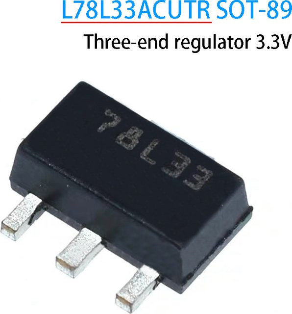 PENGHEKEJI L78L33ACUTR Spannungsregler 3,3 V SOT-89, 50 Stück, Schwarz - Bild 1