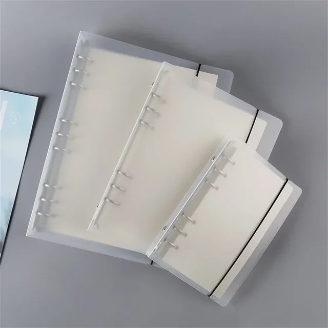 Transparente Zipper Tasche aus Kunststoff als Zubehör für A5 Loseblatt Binder Notebooks und Planer - Bild 1
