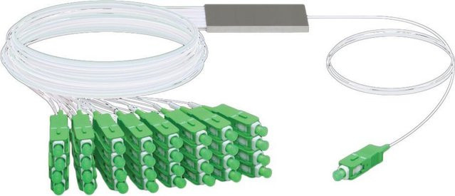 Ubiquiti UFiber Netzwerk-Splitter SC/APC (M) bis SC/APC (M) Glasfaser G.657.A1 Grün 1,5 m - Bild 1