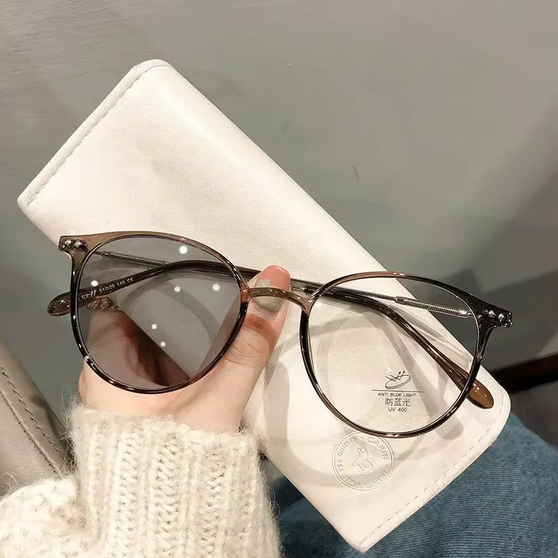 ERIKOLE Korrektionsbrille, Runde Rahmen, Vollrand, Braun, Damen - Bild 3