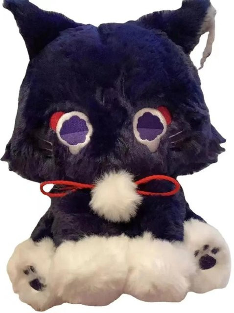 Genshin Impact Scaramouche Schwarze Katze Plüschtier, ab 14 Jahren - Bild 1