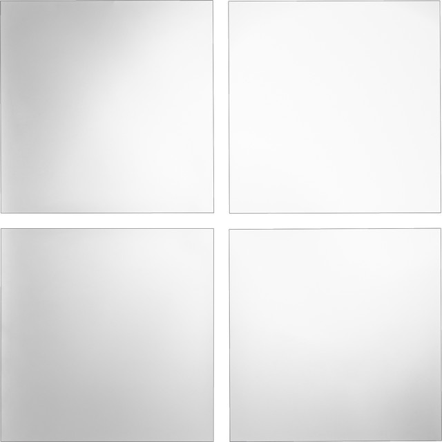 LIVARNO Spiegelfliesen Quadrat aus Glas in Transparent - Bild 1