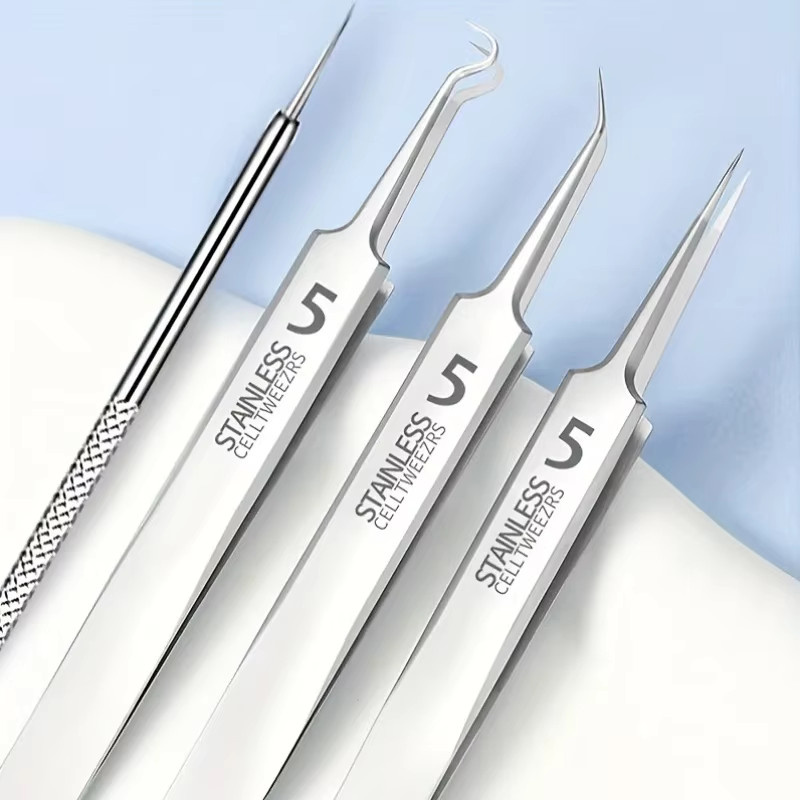RUZOFO 3-teiliges Set zur Mitesserentfernung aus Edelstahl, Unisex - Bild 2