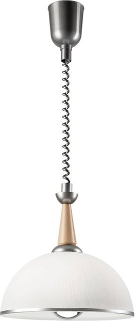 Lamkur Deckenleuchte in Silber mit Glas, E27, B/H/L: 64 x 30 x 64 cm - Bild 1