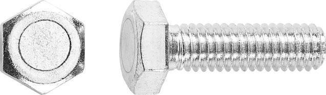 LUX-TOOLS Maschinenschrauben mit Sechskantkopf aus Edelstahl in Silber, M5 x 16 mm, 50 Stück - Bild 1