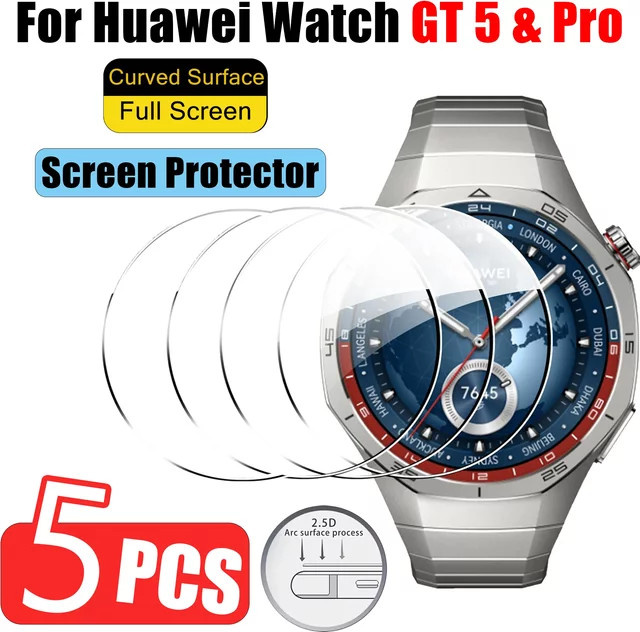 Huawei Displayschutzfolie, 5 Stück, transparent, Unisex - Bild 1