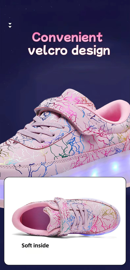 CC chengta Rollschuhe, mehrfarbige LED-Leuchten, USB-Aufladung - Bild 4