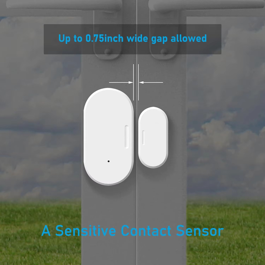 Tuya ZigBee Smart Tür und Fenster Sensor in Weiß für dein Smart Home Sicherheitssystem mit Alexa und Google Unterstützung - Bild 3