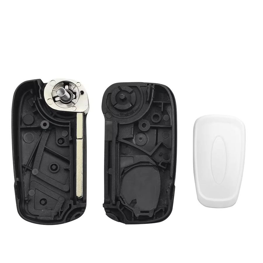 Keyyou Klappschlüssel Gehäuse für Ford Ka MK2 (2013-2016), Ersatzgehäuse mit 3 Tasten in Schwarz - Bild 3