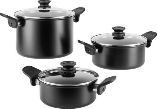 Ninja CW53000DE Topf-Set mit Non-Stick-Beschichtung aus Aluminium und Edelstahl in Schwarz - Bild 1