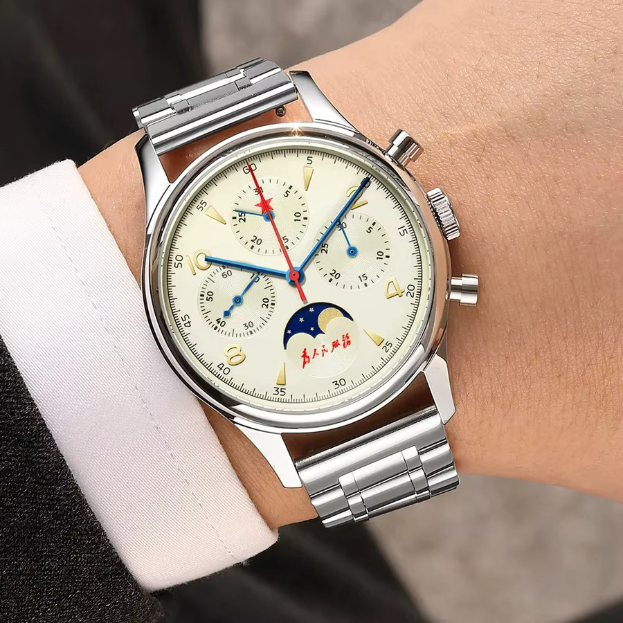 SEAKOSS Chronograph, Automatik, Edelstahl, 40 mm, Herren - Bild 5