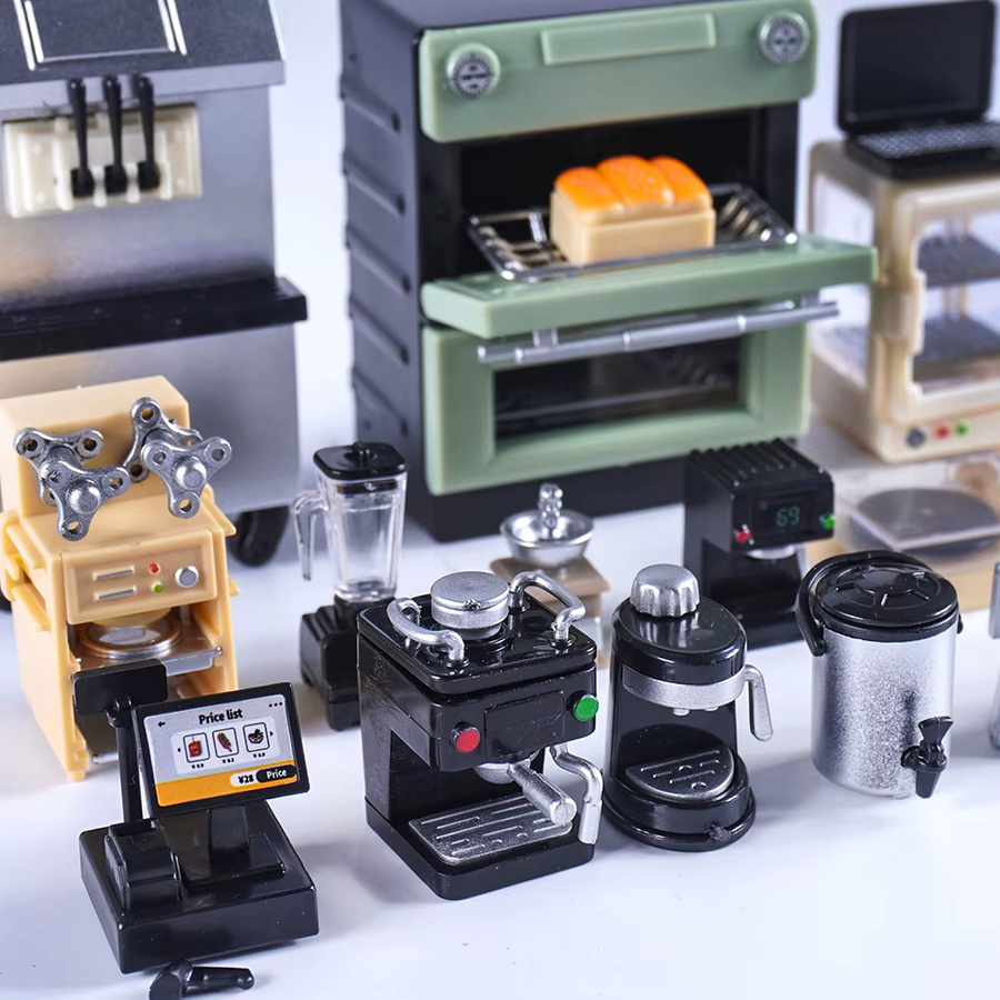 MSFTOYS Miniatur-Puppenhaus Kaffeemaschinenzubehör, Zubehör, Kunststoff - Bild 3