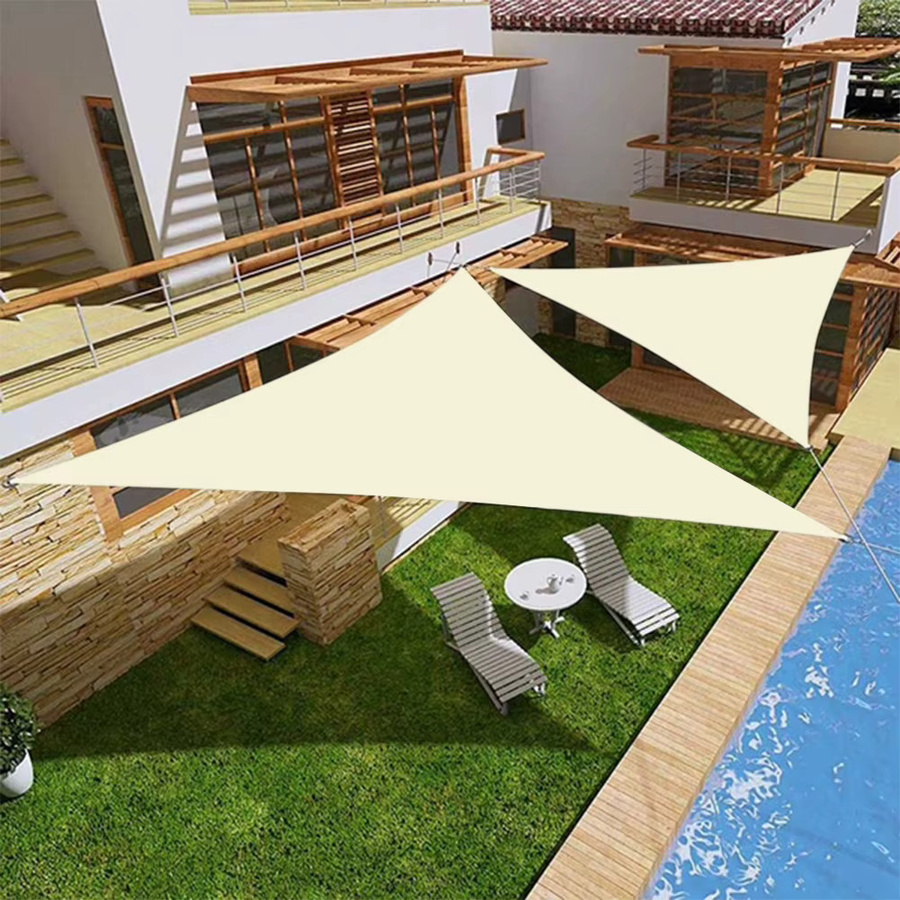 Wasserabweisendes Sonnensegel in Dreiecksform mit UV-Schutz für Garten, Terrasse und Außenbereich - Bild 5