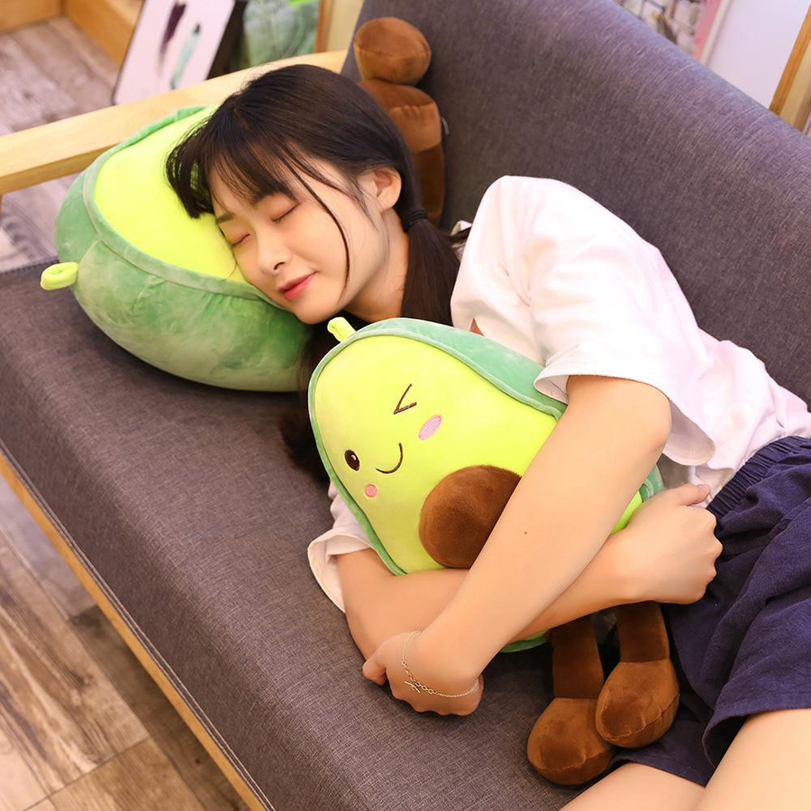 Yiran toy Avocado Puppe Kissen Plüschspielzeug Grün - Bild 4