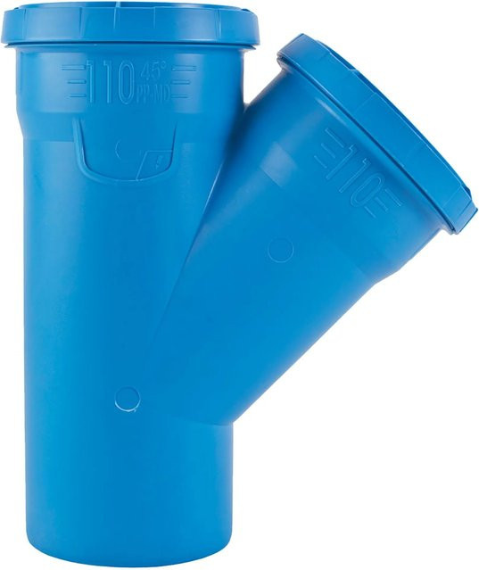 Marley Einfachabzweig dBlue 87 Grad DN 110/110 Blau - Bild 1