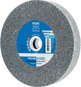 PFERD TOOLS POLINOX verpresstes Vlies-Rad PNER, Farbe Grau, Körnung SIC Fein, Mittelweich, Durchmesser: 150 mm, Bohrung-Ø: 25,4 mm - Bild 1