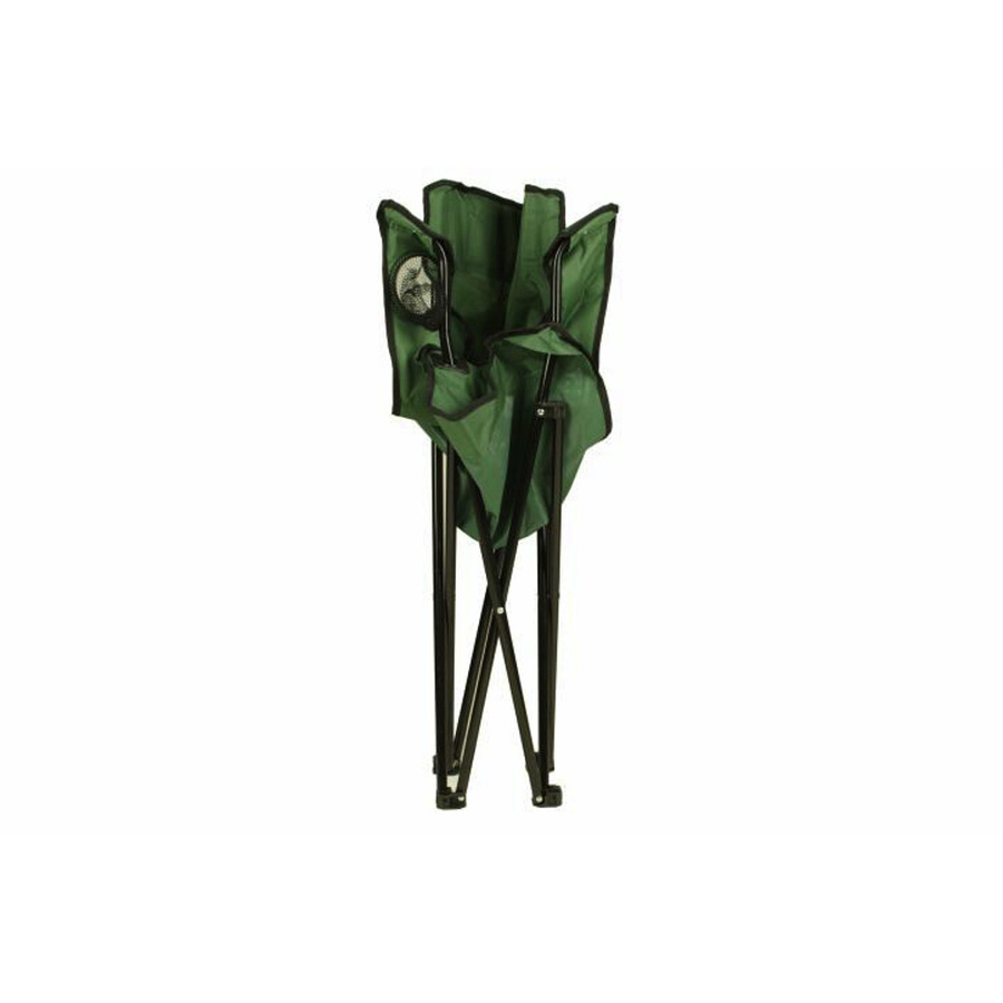VCM Campingstuhl grün mit Armlehnen und Getränkehalter aus Stahlrohr, H: 90 cm, B: 47 cm, T: 47 cm - Bild 3
