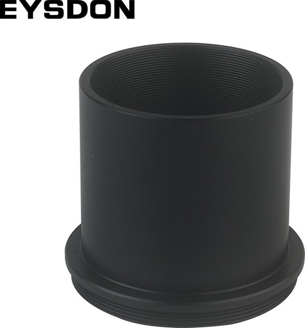 Eysdon T-Adapter aus Metall für Mikroskope mit M42x 0,75mm Gewinde und 38mm Anschluss in Schwarz - Bild 1