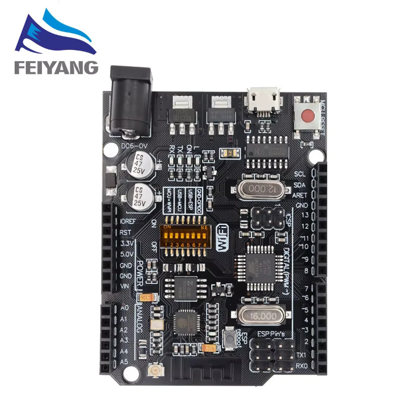 SAMIORE ROBOT UNO R3 Entwicklungsboard ATmega328P mit CH340G und gerader Stiftleiste inklusive Kabel - Bild 3